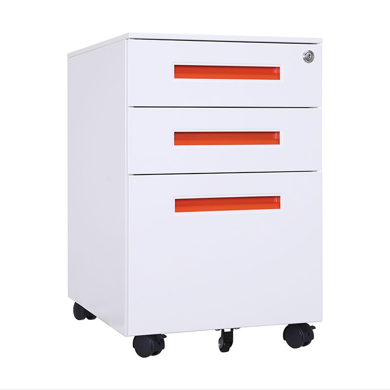 紅色扣手活動（dòng）櫃