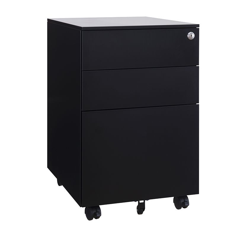 黑色側拉活動櫃